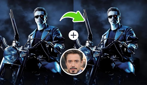 Celebrity Face Swap Example