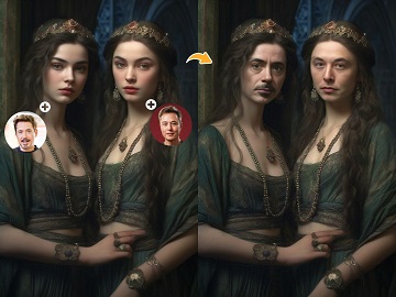 Multiple Face Swap Example