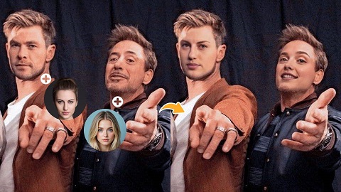Celebrity Face Swap Example