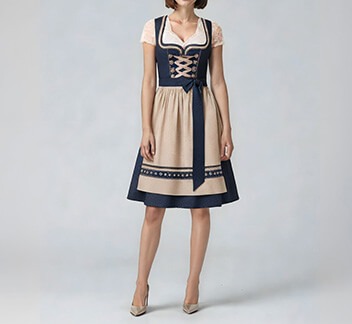 Navy-Beige Dirndl